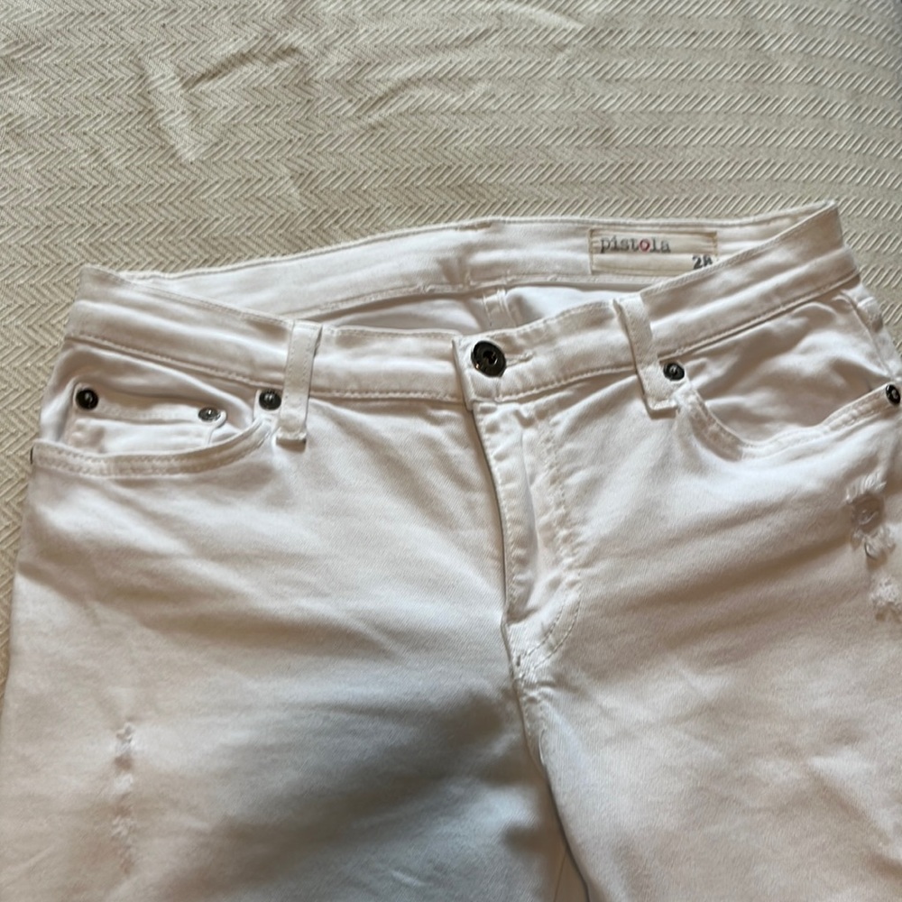 White Pistola distressed jeans